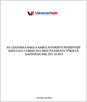 SA Läänemaa Haigla statsionaarsete patsientide rahulolu uuring 2017 ning aastate 2008-2017 uuringute tulemuste analüüs