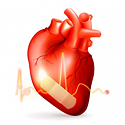 Aktiivravi tähistav pilt/link - plaasterdatud süda